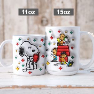 Snoopy x Reading White Ceramic Mug - VANDH 1997