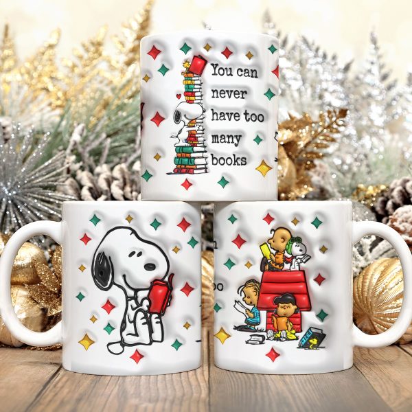 Snoopy x Reading White Ceramic Mug - VANDH 1997