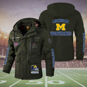 Personalized Michigan Wolverines Football 2D Parka Jacket - TANTN 3928