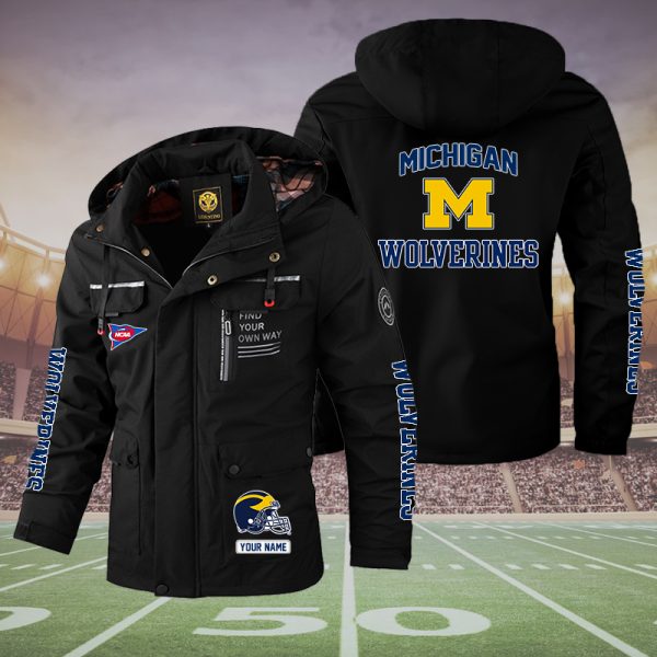 Personalized Michigan Wolverines Football 2D Parka Jacket - TANTN 3928