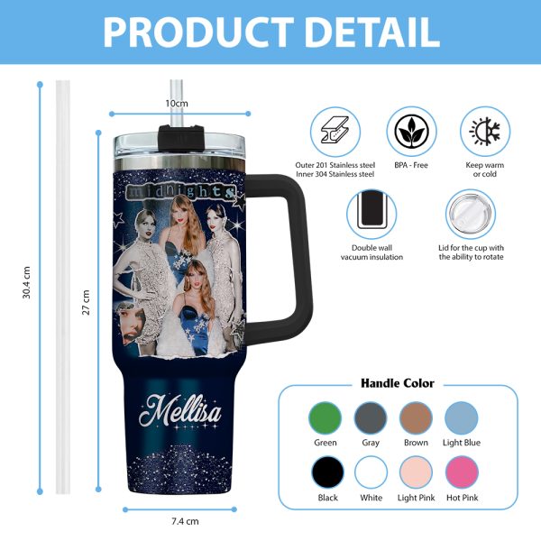 Personalized Taylor Swift 40oz Stanley Tumbler - VANDH 1888