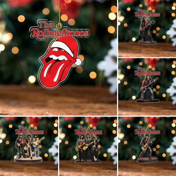 6PCS The Rolling Stones Custom Shape 1-sided Acrylic Ornament - TANTN 3504