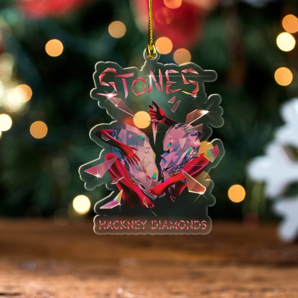 The Rolling Stones Custom Shape Clear 1-sided Acrylic Ornament - TANTN 3475.4