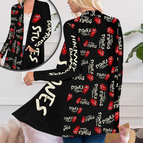 The Rolling Stones Women’s Patch Pocket Cardigan – TANTN 3474