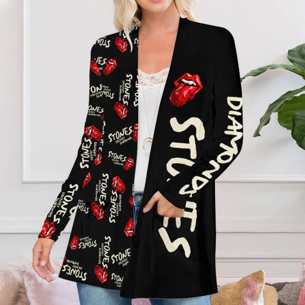 The Rolling Stones Women’s Patch Pocket Cardigan – TANTN 3474