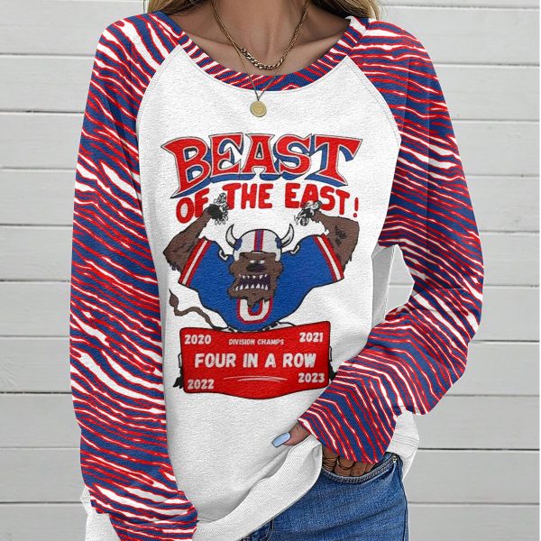 Buffalo Bills Round Neck Raglan Sleeve Sweatshirt – MAITM 5479