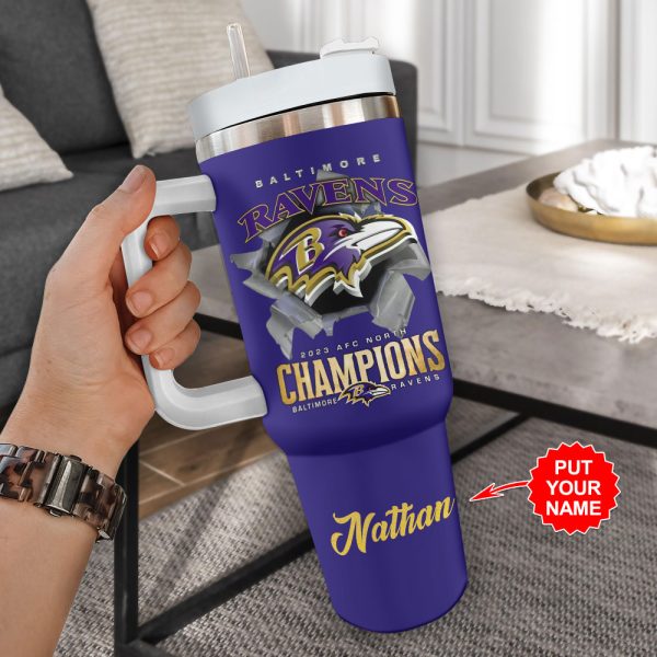 Personalized Baltimore Ravens 40oz Stanley Tumbler - VANDH 2287