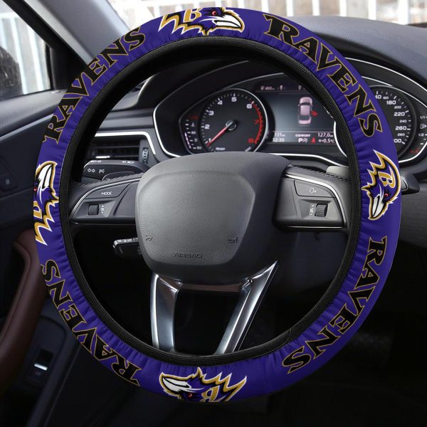 Baltimore Ravens Steering Wheel Cover - VANDH 2292