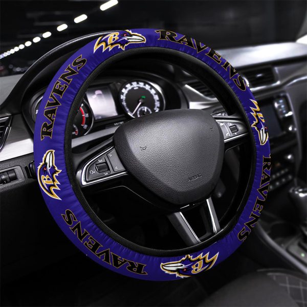 Baltimore Ravens Steering Wheel Cover - VANDH 2292
