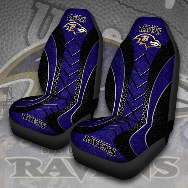 Baltimore Ravens 2PCS Car Seat Cover - VANDH 2139