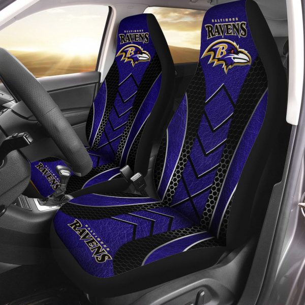 Baltimore Ravens 2PCS Car Seat Cover - VANDH 2139