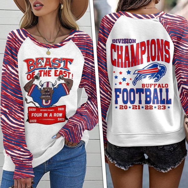 Buffalo Bills Round Neck Raglan Sleeve Sweatshirt – MAITM 5479