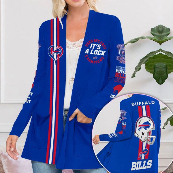 Buffalo Bills Women’s Patch Pocket Cardigan – VANDH 2253