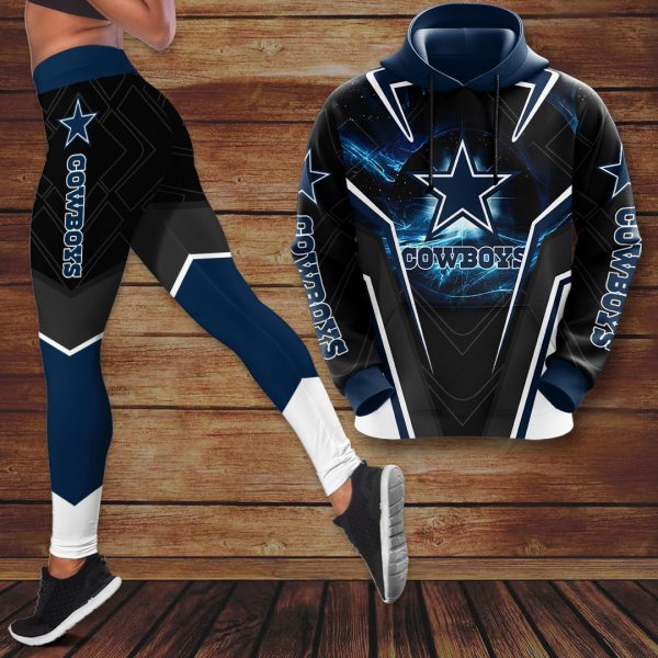 Dallas Cowboys 3D Hoodie And Leggings - VANDH 2113
