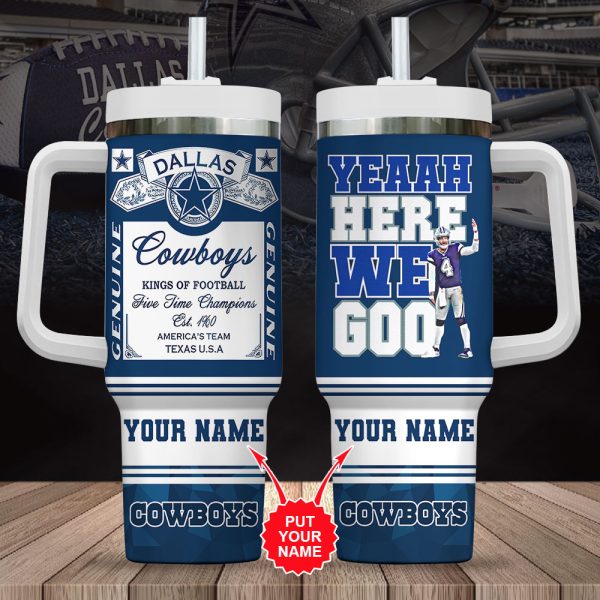 Personalized Dallas Cowboys 40oz Stanley Tumbler - VANDH 2267