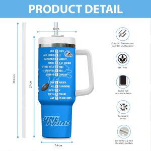 Personalized Detroit Lions 40oz Stanley Tumbler - VANDH 2278
