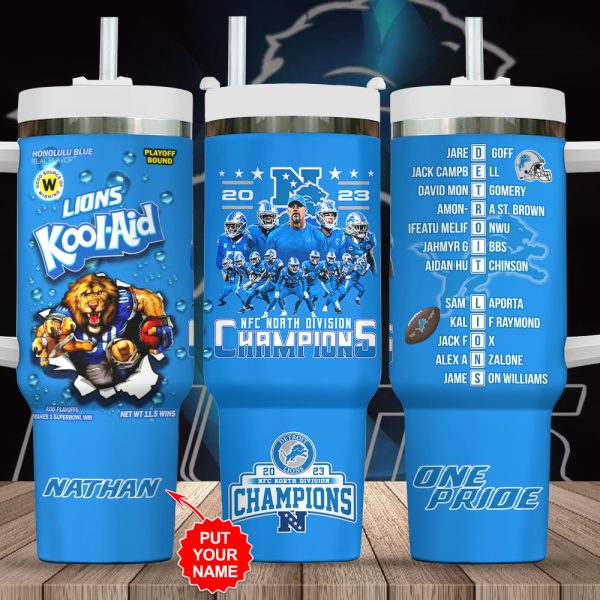 Personalized Detroit Lions 40oz Stanley Tumbler - VANDH 2278