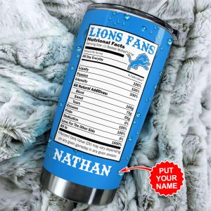 Personalized Detroit Lions Tumbler Cup - VANDH 2137