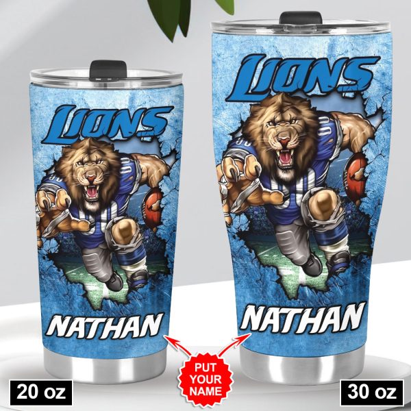 Personalized Detroit Lions Tumbler Cup - VANDH 2138