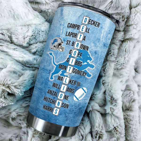 Personalized Detroit Lions Tumbler Cup - VANDH 2138