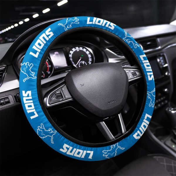 Detroit Lions Steering Wheel Cover - VANDH 2295