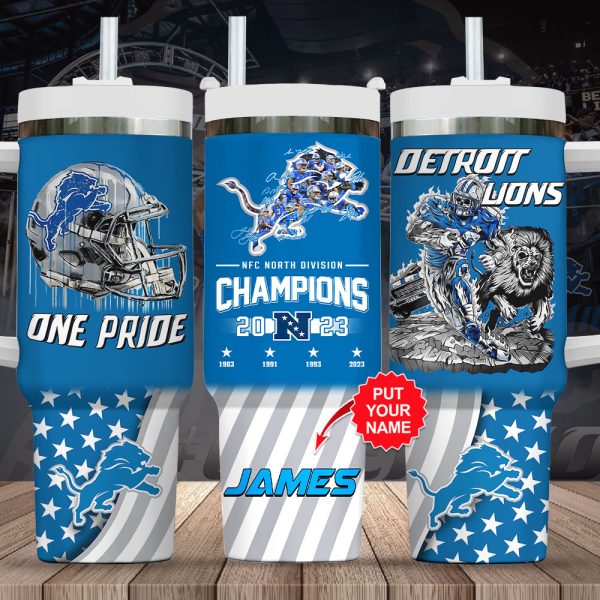 Personalized Detroit Lions 40oz Stanley Tumbler - VANDH 2279