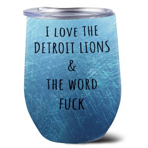 Personalized Detroit Lions Wine Tumbler - VANDH 2147