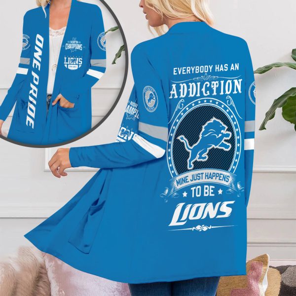 Detroit Lions Women’s Patch Pocket Cardigan – TANTN 4229