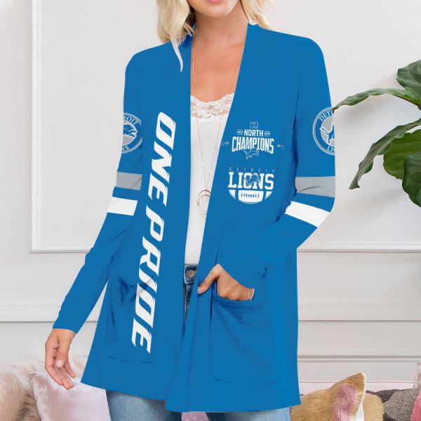Detroit Lions Women’s Patch Pocket Cardigan – TANTN 4229