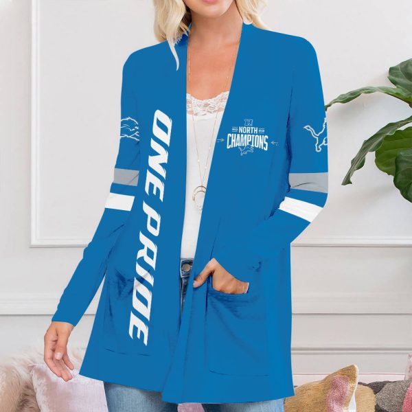 Detroit Lions Women’s Patch Pocket Cardigan – TANTN 4230