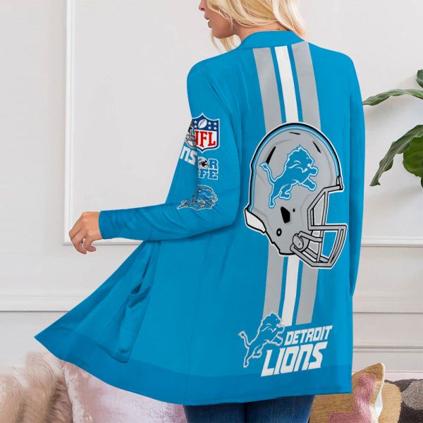 Detroit Lions Women’s Patch Pocket Cardigan – VANDH 2149