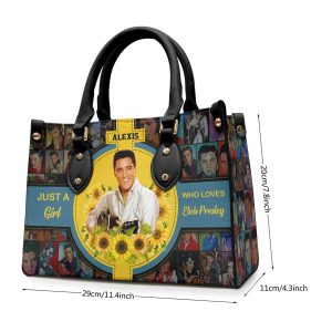 Personalized Elvis Presley Leather HandBag - VANDH 2321