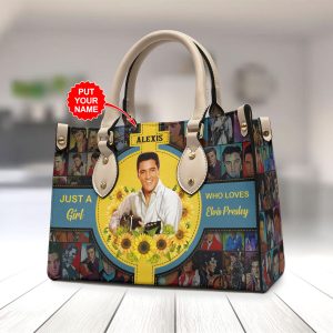 Personalized Elvis Presley Leather HandBag - VANDH 2321