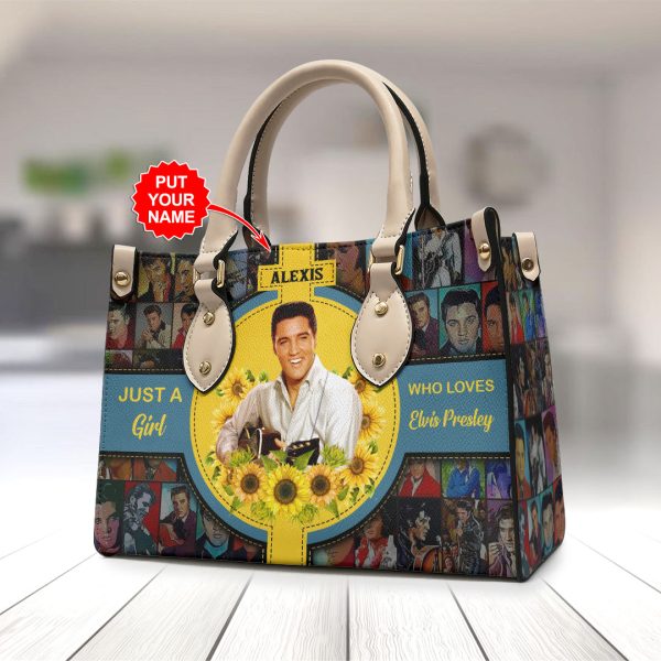 Personalized Elvis Presley Leather HandBag - VANDH 2321