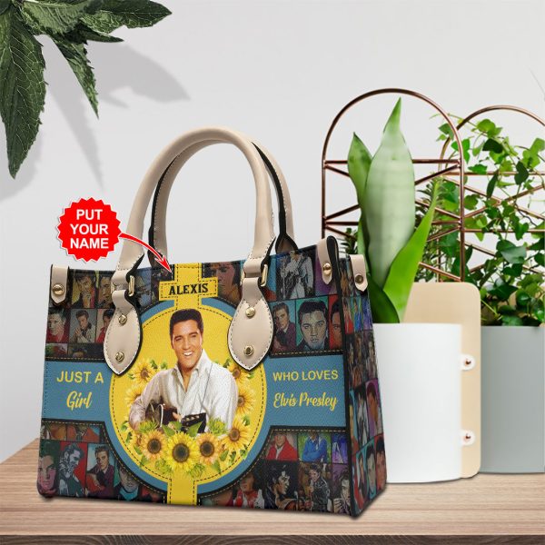 Personalized Elvis Presley Leather HandBag - VANDH 2321