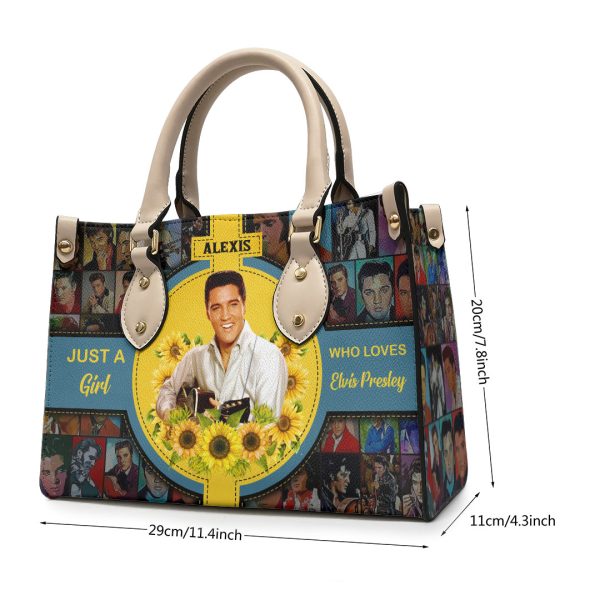 Personalized Elvis Presley Leather HandBag - VANDH 2321