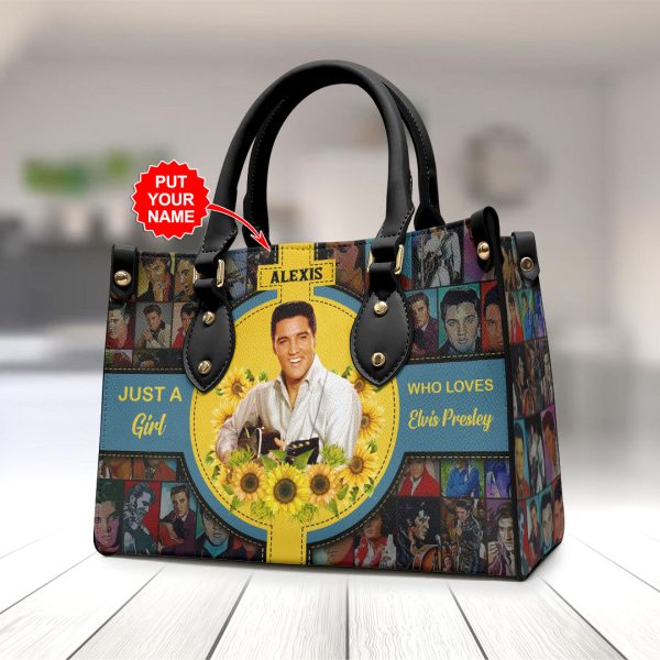 Personalized Elvis Presley Leather HandBag - VANDH 2321