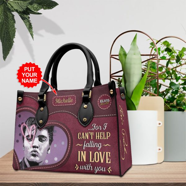 Personalized Elvis Presley Leather HandBag - VANDH 2322