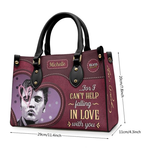 Personalized Elvis Presley Leather HandBag - VANDH 2322