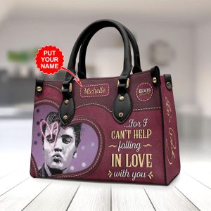 Personalized Elvis Presley Leather HandBag - VANDH 2322