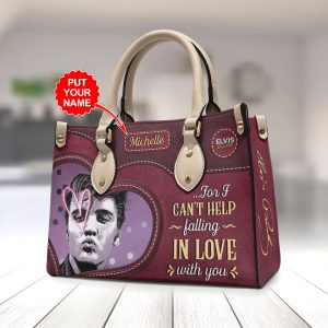 Personalized Elvis Presley Leather HandBag - VANDH 2322