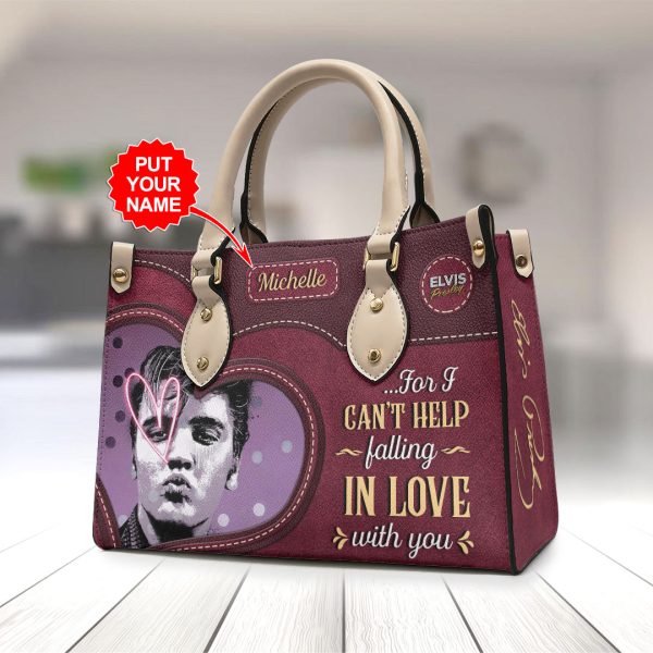 Personalized Elvis Presley Leather HandBag - VANDH 2322