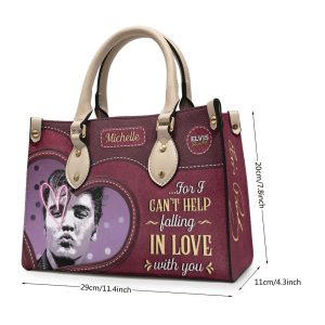 Personalized Elvis Presley Leather HandBag - VANDH 2322