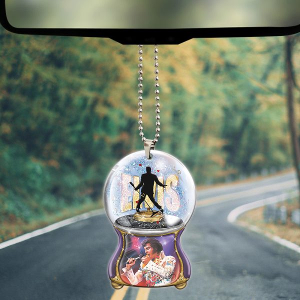 Elvis Presley Custom Shape 2-sided Acrylic Car Ornament – TANTN 4015