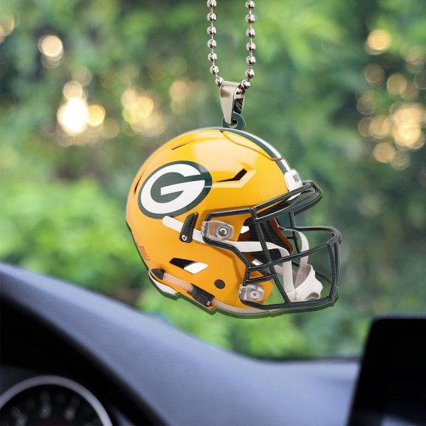 Green Bay Packers Custom Shape 2-sided Acrylic Car Ornament - TANTN 4246