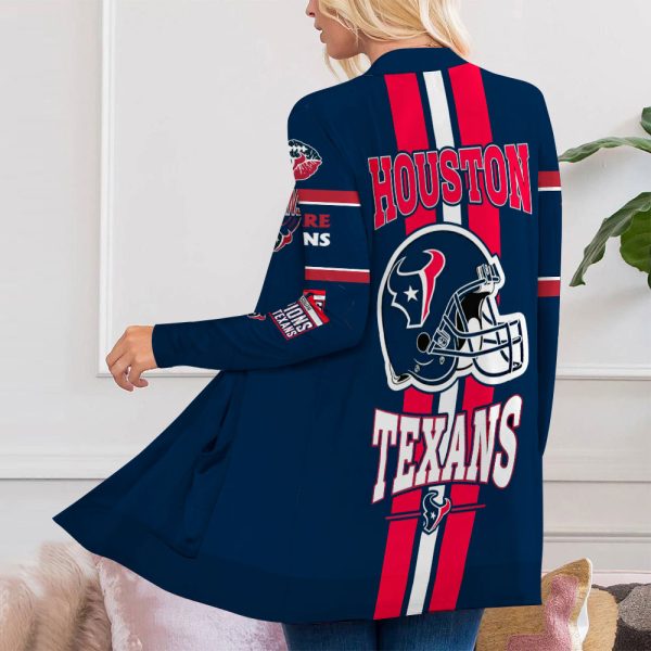 Houston Texans Women’s Patch Pocket Cardigan – VANDH 2257