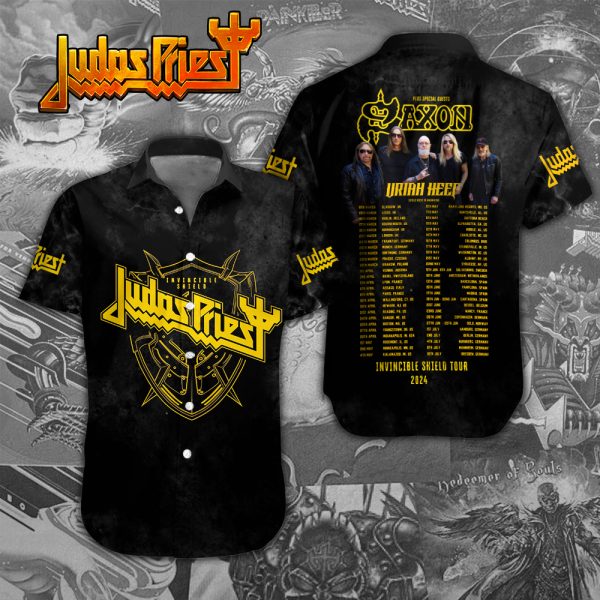 Judas Priest Short Sleeve Dress Shirt - NGHIAVT 1274
