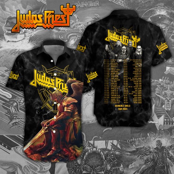 Judas Priest Short Sleeve Dress Shirt - NGHIAVT 1276
