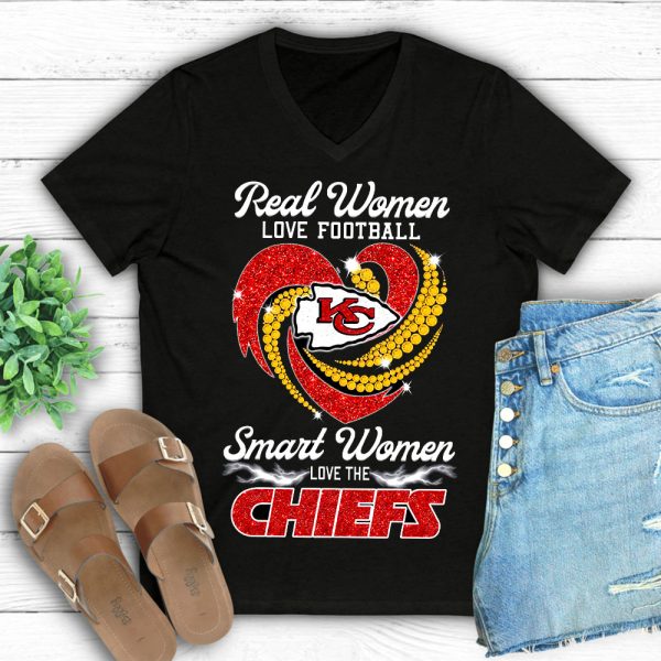 Kansas City Chiefs 3D Women’s V-neck T-Shirt - TANTN 4406.1