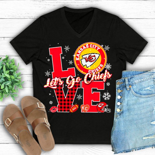 Kansas City Chiefs 3D Women’s V-neck T-Shirt - TANTN 4408.1